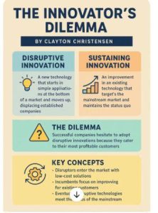 Christensen The innovators dilemma infographic