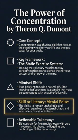 The Power of concentration infographic by Evunn