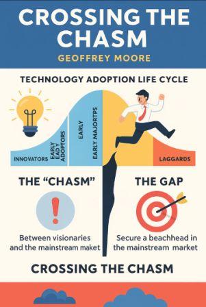 Crossing the chasm summary infographic