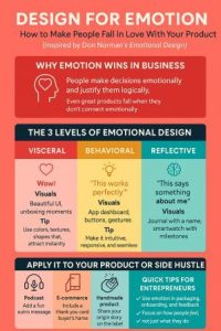 Emotional Design summary infographics Don Norman.