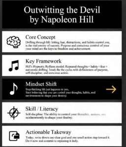 Outwitting the Devil infographic Napoleon Hill