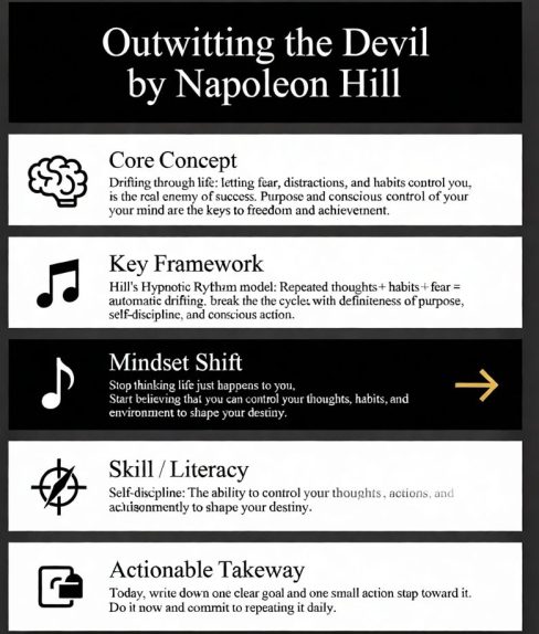 Outwitting the Devil infographic Napoleon Hill