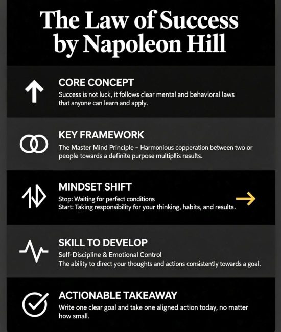 The law of success infographic